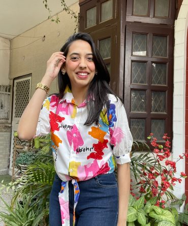 Rainbow Camouflage Knot Shirt