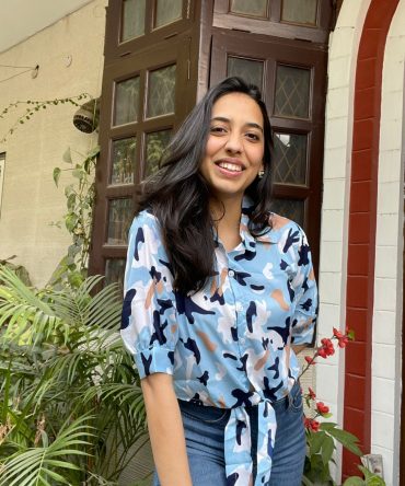 Blue Camouflage Knot Shirt 2