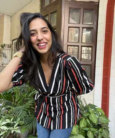 Stripe it Top- Black