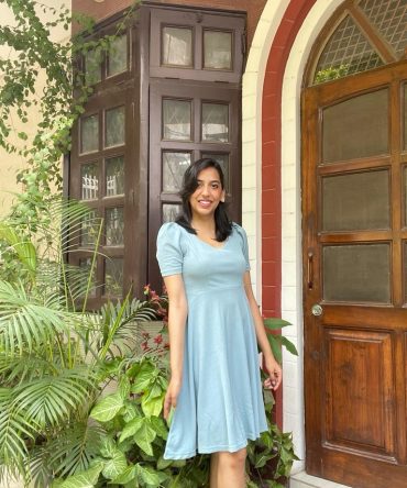 Mint Puff Sleeved Dress 2