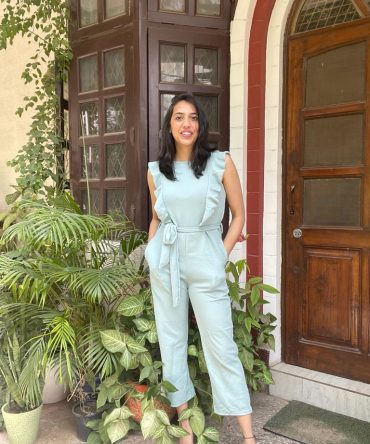 Mint Jumpsuit with Pockets 2