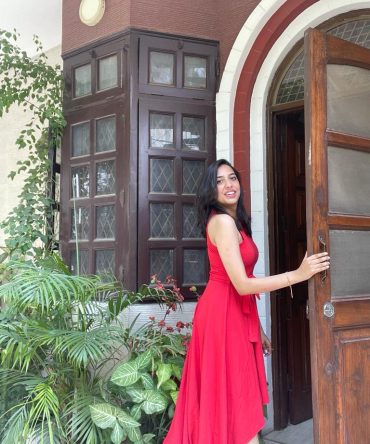 Red High Low dress 2