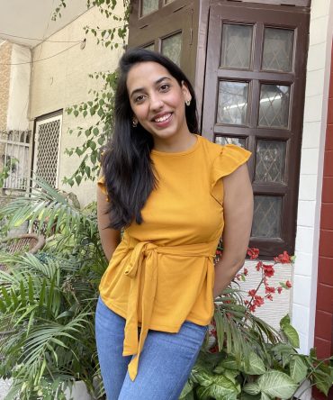 Mustard Tie Up Top 2