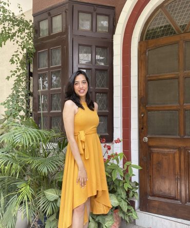 Yellow High Low dress