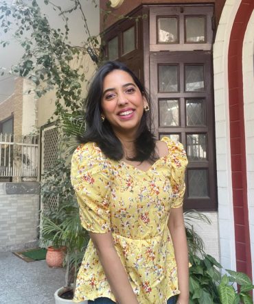 Yellow Floral Puffed Top- Limited Edition