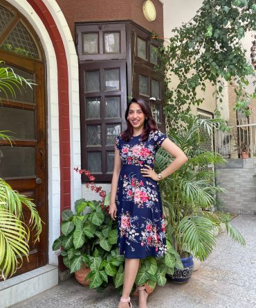 Grace Floral Dress – Blue 2