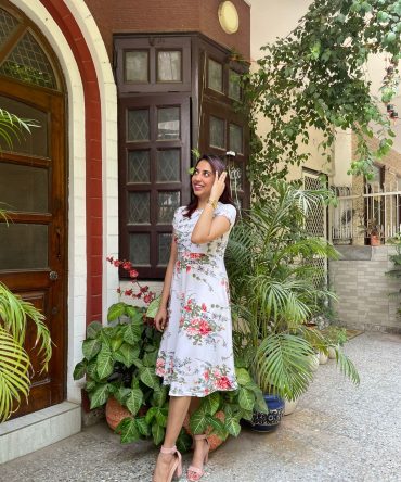 Grace Floral Dress – White 2