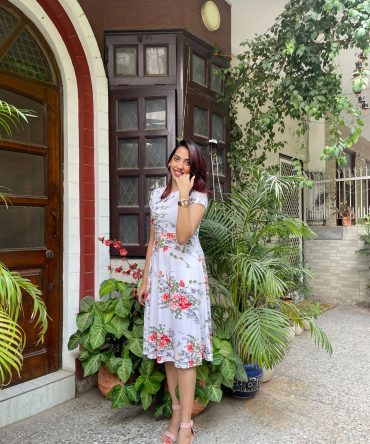 Grace Floral Dress – White