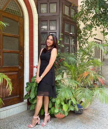 Success Georgette Dress- Black 2