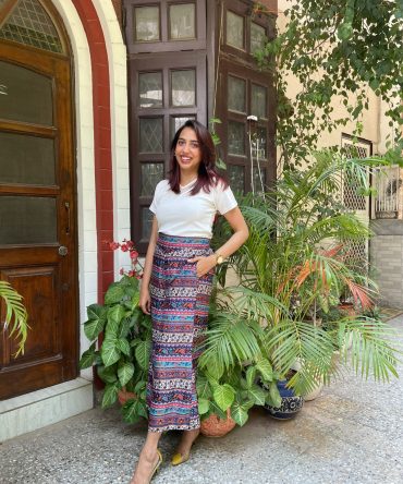 Athena Net Tshirt – White