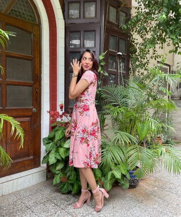 Grace Floral Dress – Pink 2