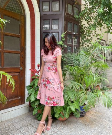 Grace Floral Dress – Pink