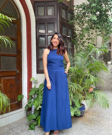 Luxe Jumpsuit- Blue