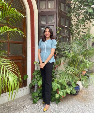 Peplum Puffed Top- Mint 2