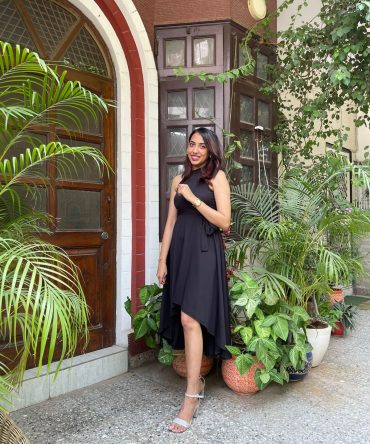 Black High Low dress