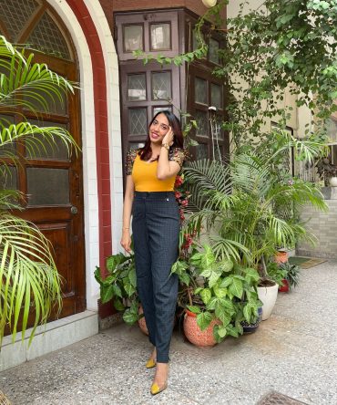 Color Puff Top-Yellow 2