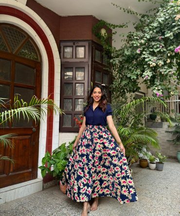 Ocean Printed Palazzo (Free Size)