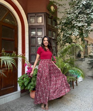 Floral Paisley Palazzo (Free Size) 2