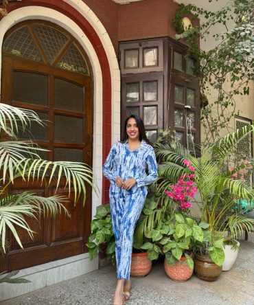 Blush Co-Ord Set- Blue 2