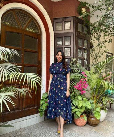 Twirl in Gems Dress- Blue 2