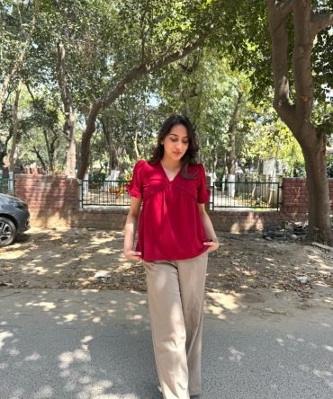 Alia Top – Burgundy 2