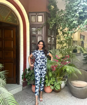 Tie Dye Lounge Set – Grey