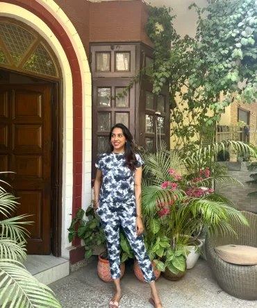 Tie Dye Lounge Set – Grey 2