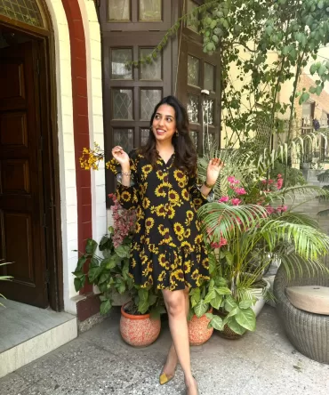 Silly Sunflower Dress (Luxe Collection) – Regular