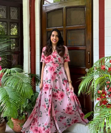 Shiuli Pastel Dress – Pink