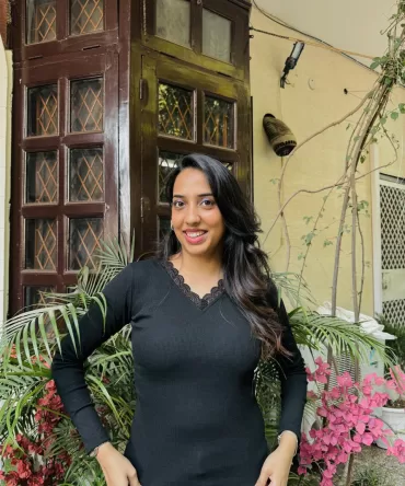 Lace Cotton Ribbed Top – Black 2