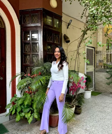 Flared Trousers – Lilac