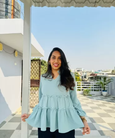 Delight Tiered Top – Mint 2