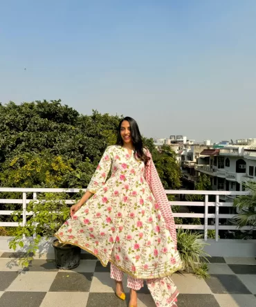 Rose 3 Piece Anarkali – Super Premium – Limited Edition 2