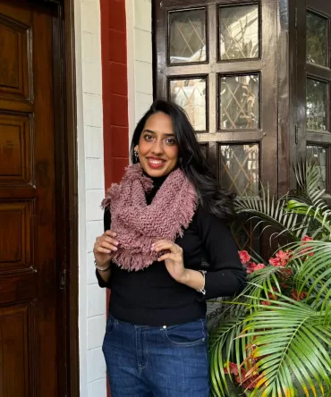 Fancy Woollen Scarf Free Size – Red