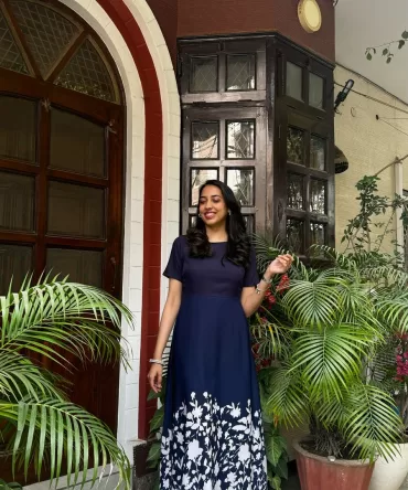 Border Printed Maxi Dress – White Floral 2