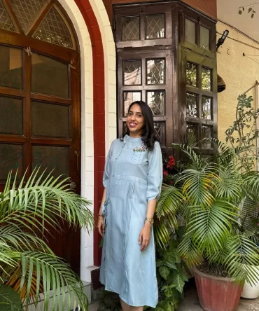 Ruby Embroidered Dress – Mint 2