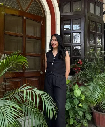 Cotton Waistcoat Set – Black