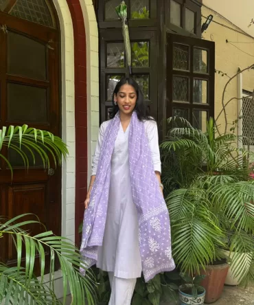 Pastel Poetry Dupatta Suit Set – (Super Premium Collection) 2