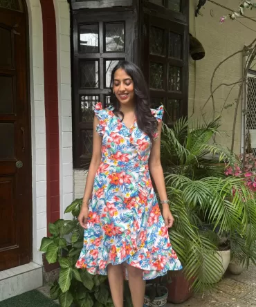 Romantic Ruffles Date Dress – White 2