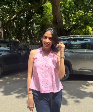 Wild Flower Cotton Shirt (Sleeveless) – Pink (Premium Collection) 2