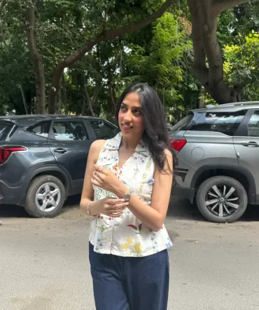 Wild Flower Cotton Shirt (Sleeveless) – White (Premium Collection) 2